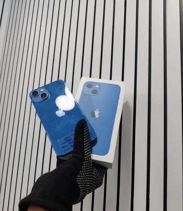 APPLE IPHONE 13 128GB BLUE BT:-83% WITH BOX ND CABLE 