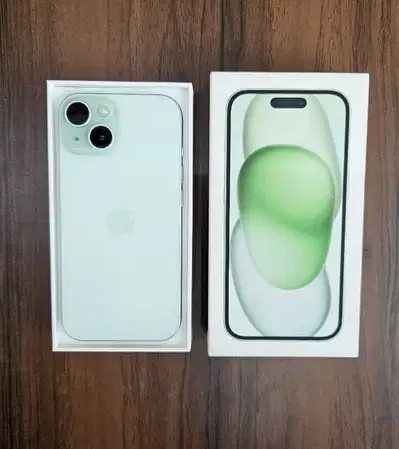 iPhone 15 128GB Storage, Green Color Excellent Condition With Box Kit